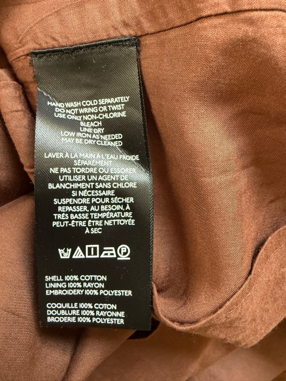 Anthropologie Somerset Brown Maxi Dress with Green & White Embroidery Size XS - Picture 6 of 11